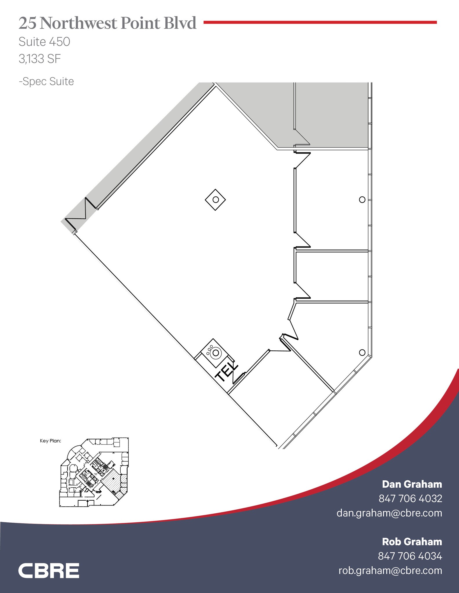 25 NW Point Blvd, Elk Grove Village, IL à louer Plan d’étage– Image 1 sur 3