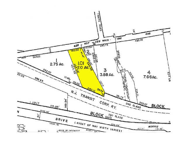 435 Main Rd, Towaco, NJ à louer - Plan cadastral – Image 2 sur 4