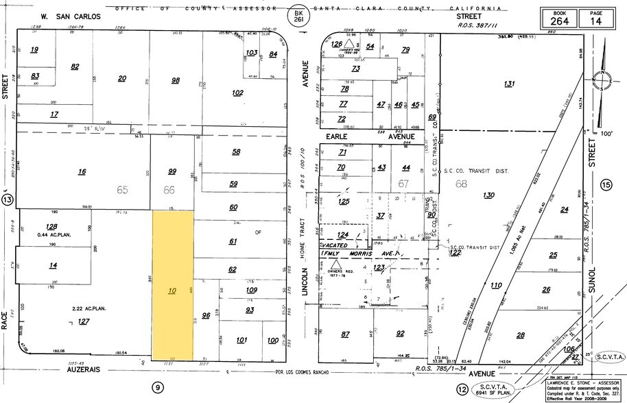 1131 Auzerais Ave, San Jose, CA à louer - Plan cadastral – Image 2 sur 7