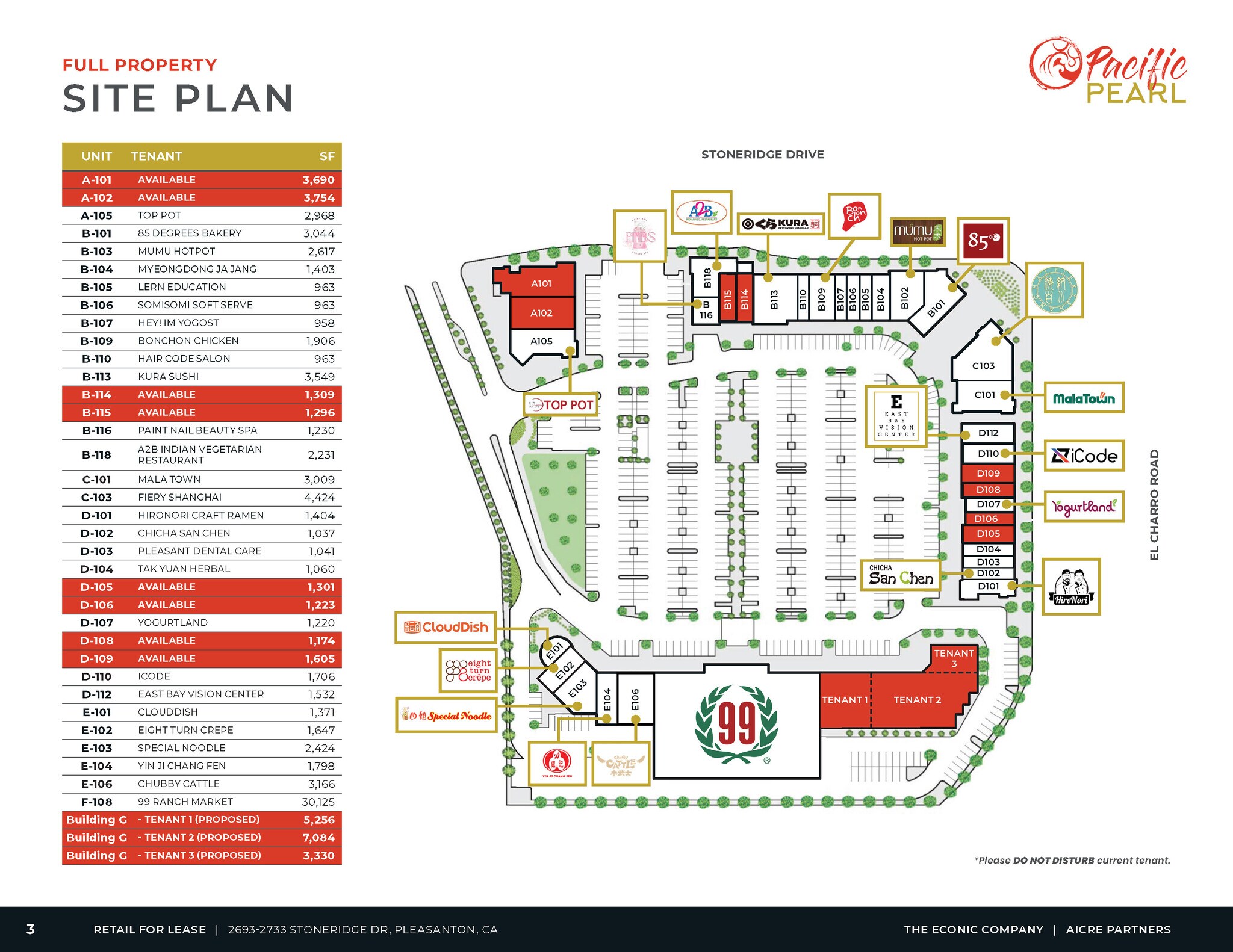 El Charro Rd, Pleasanton, CA à louer Plan de site– Image 1 sur 1