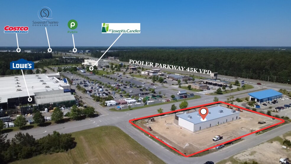 1547 Pooler Pky, Pooler, GA à louer - Aérien – Image 2 sur 9
