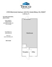 1725 Monrovia Ave, Costa Mesa, CA à louer Plan d’étage– Image 1 sur 1