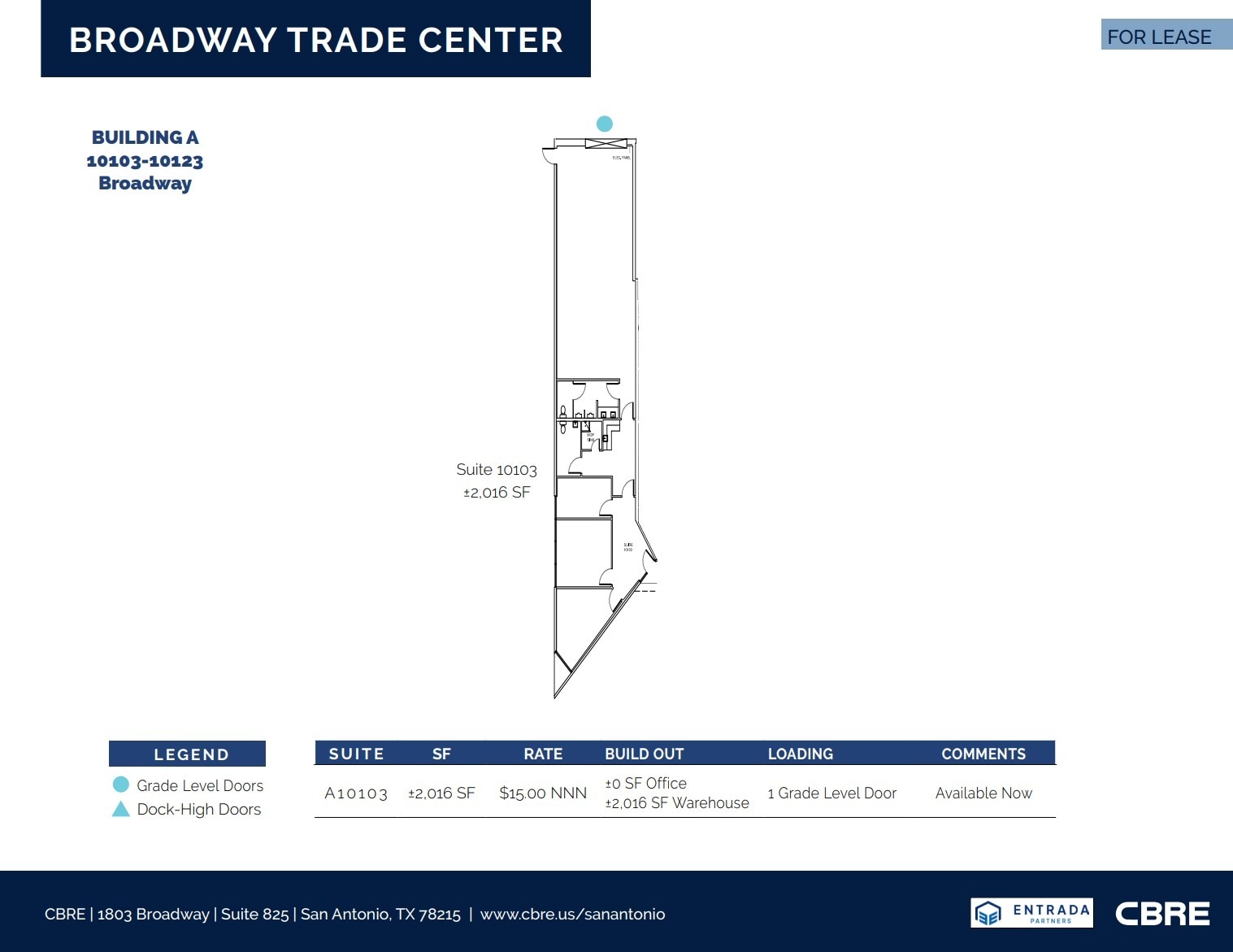 9929 Broadway St, San Antonio, TX à louer Plan d’étage– Image 1 sur 1