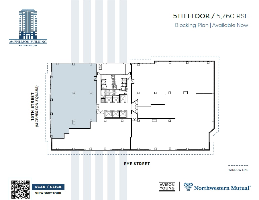 901 15th St NW, Washington, DC à louer Plan d’étage– Image 1 sur 2