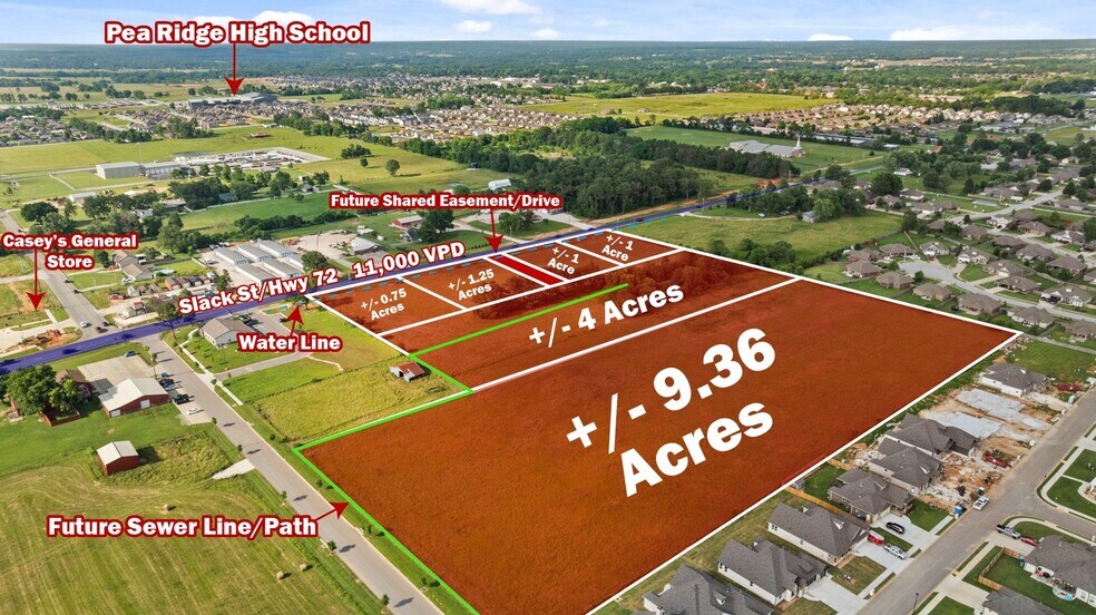 Slack St, Pea Ridge, AR à vendre - Photo de l’immeuble – Image 1 sur 28