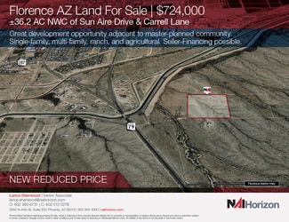Plus de détails pour NWC Sun Aire Dr & Carrell Ln, Florence, AZ - Terrain à vendre