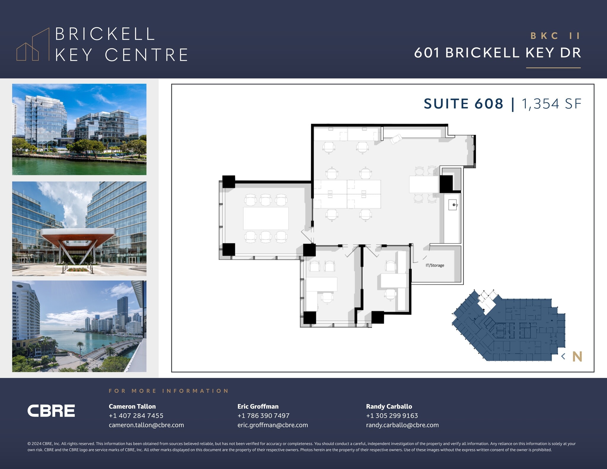 501 Brickell Key Dr, Miami, FL à louer Plan de site– Image 1 sur 1