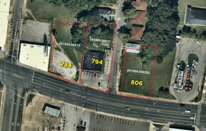 784 Poplar Ave, Memphis, TN à louer - Aérien – Image 2 sur 2