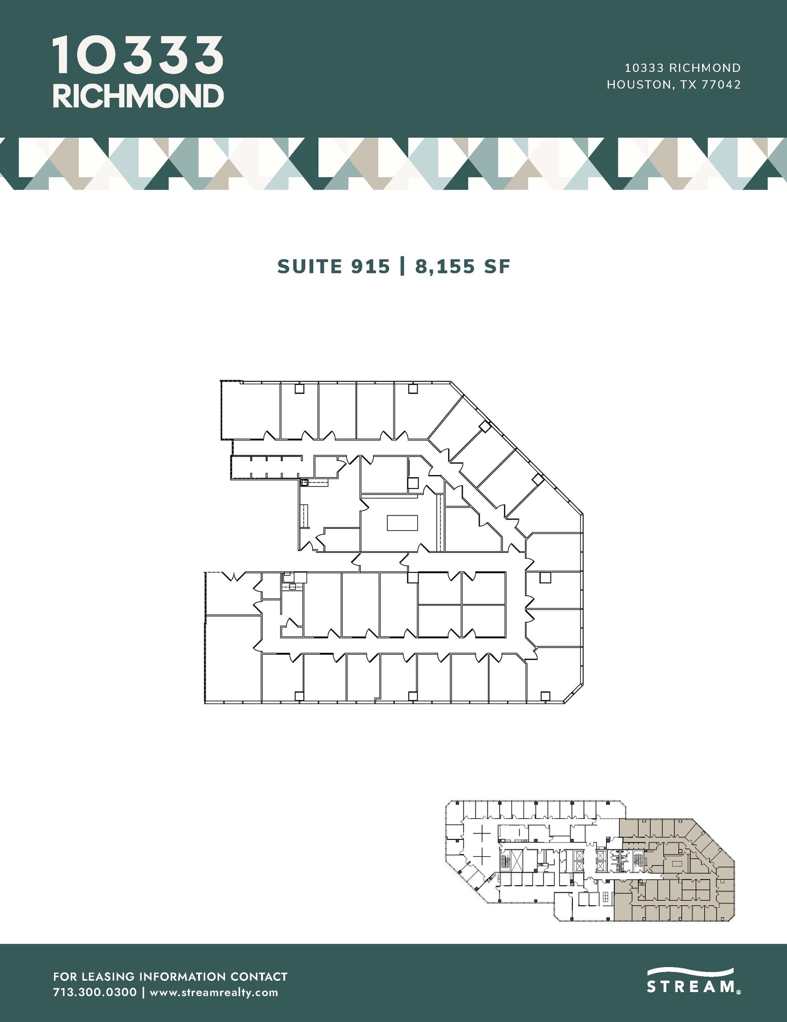 10333 Richmond Ave, Houston, TX à louer Plan d’étage– Image 1 sur 1