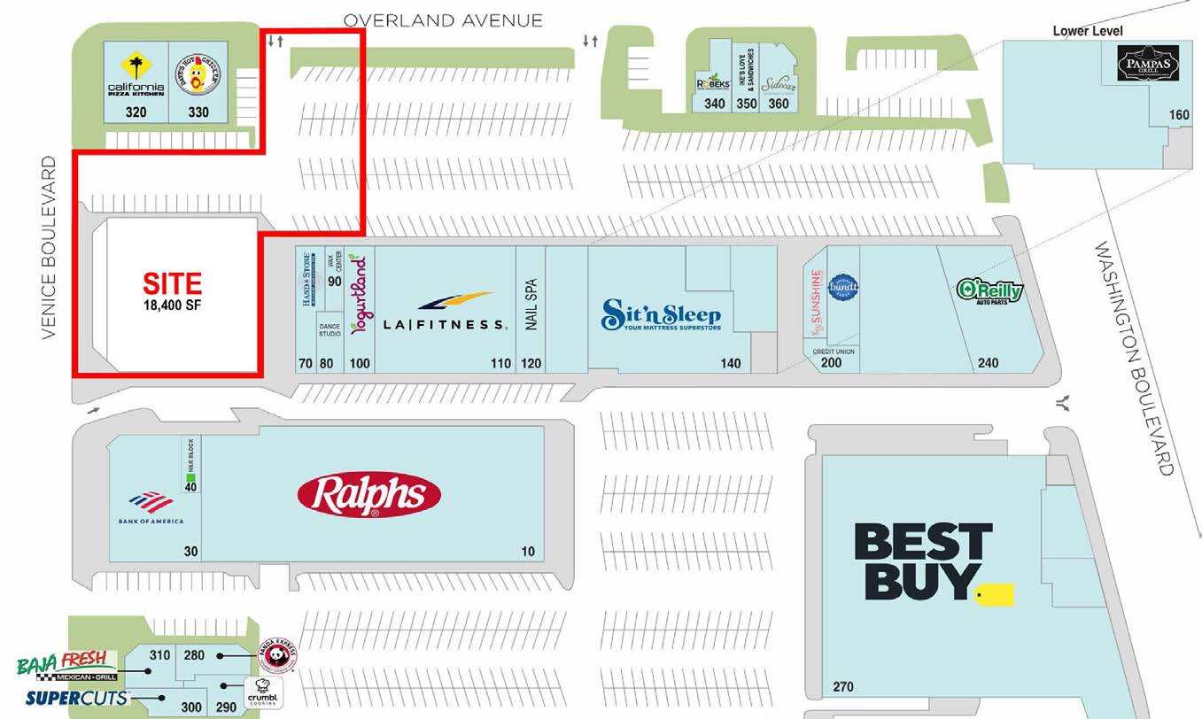 3802 Culver Ctr, Culver City, CA à louer Plan de site– Image 1 sur 1