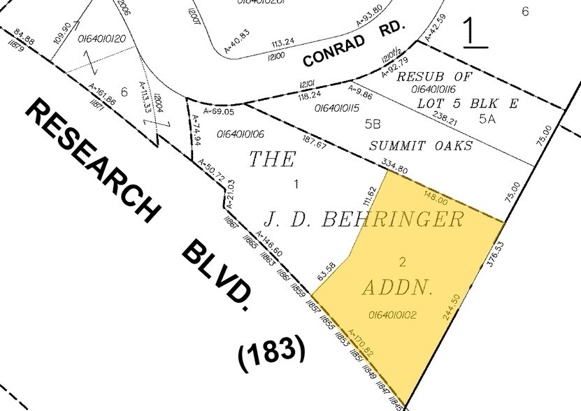 11855 Research Blvd, Austin, TX à louer - Plan cadastral – Image 2 sur 22