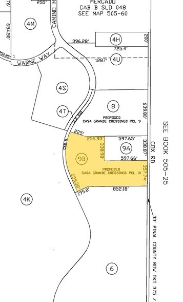 SSWC Florence & I-10, Casa Grande, AZ à vendre - Plan cadastral – Image 2 sur 2