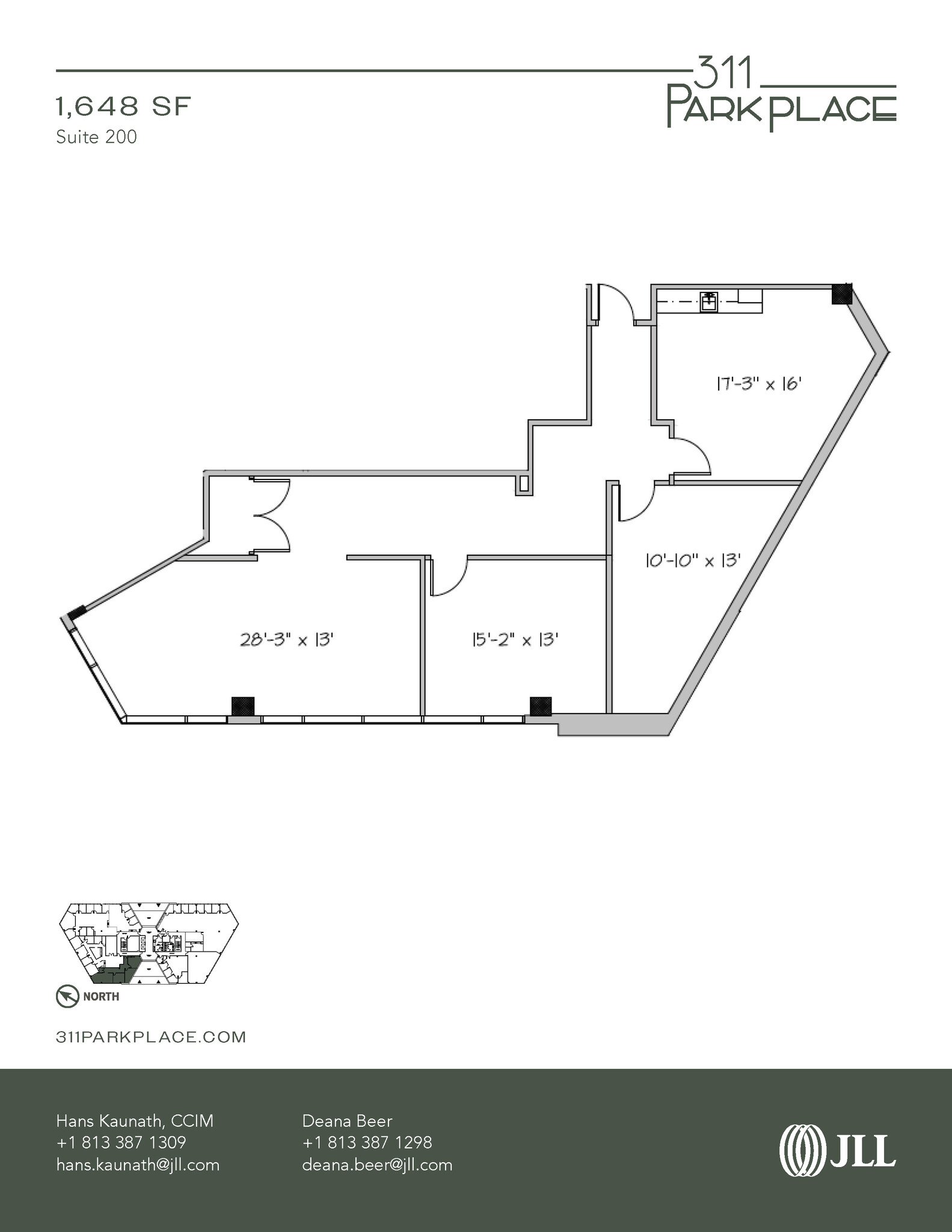 311 Park Place Blvd, Clearwater, FL à louer Plan d’étage– Image 1 sur 1