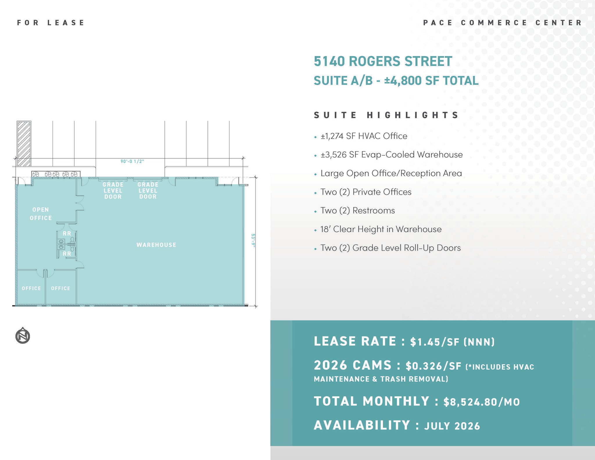 5140 Rogers St, Las Vegas, NV à louer Plan d’étage– Image 1 sur 1