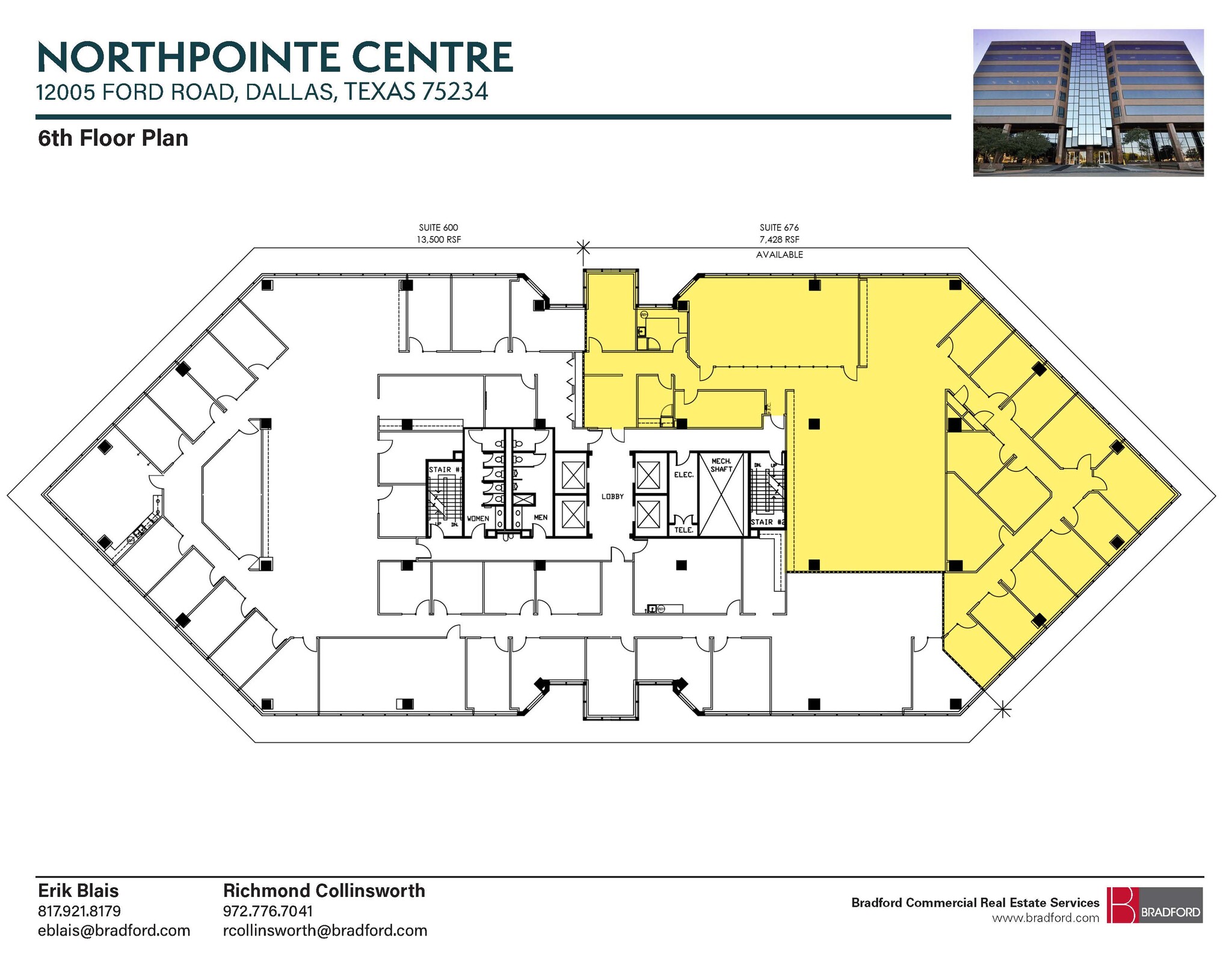 12005 Ford Rd, Dallas, TX à louer Plan d’étage– Image 1 sur 2