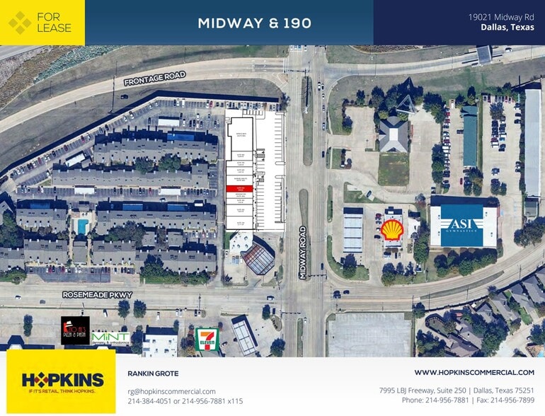 19021 Midway Rd, Dallas, TX à louer - Plan de site – Image 2 sur 2
