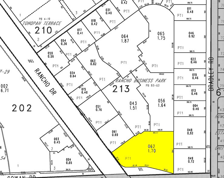 3606 N Rancho Dr, Las Vegas, NV à vendre - Plan cadastral – Image 3 sur 6