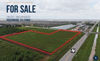 Plus de détails pour FM 2977 & Bryan Rd, Rosenberg, TX - Terrain à vendre
