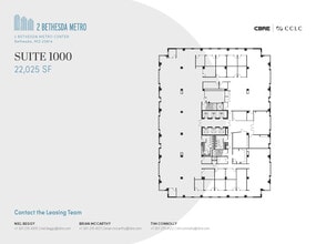 2 Bethesda Metro Ctr, Bethesda, MD à louer Plan d’étage– Image 1 sur 1