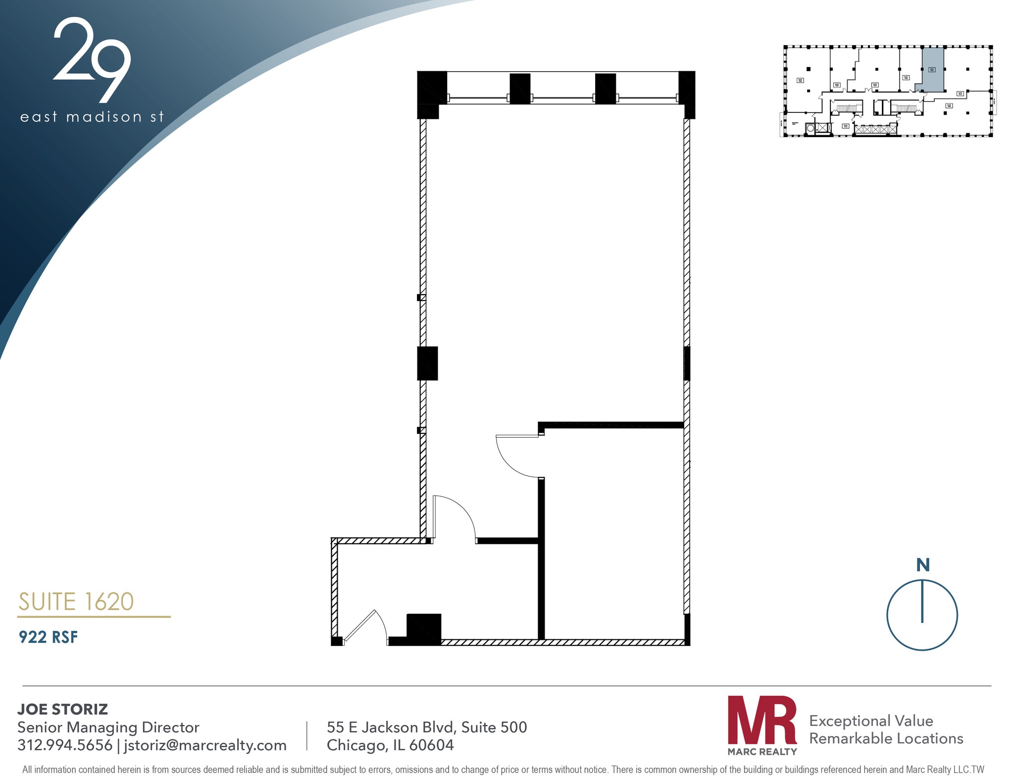 29 E Madison St, Chicago, IL à louer Plan d’étage– Image 1 sur 1
