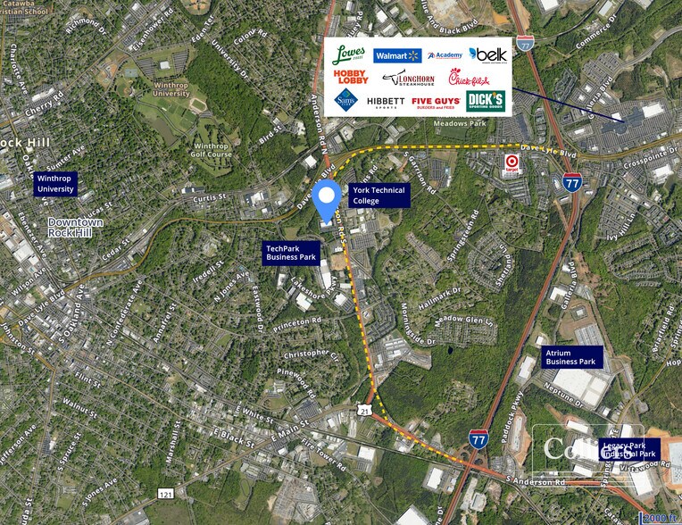 454 S Anderson Rd, Rock Hill, SC à louer - Photo de l’immeuble – Image 3 sur 5