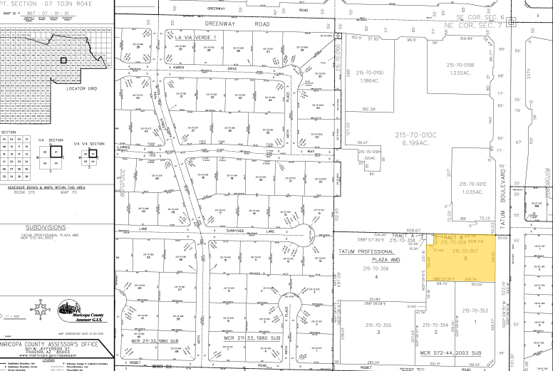 15030 N Tatum Blvd, Phoenix, AZ à louer - Plan cadastral – Image 2 sur 5