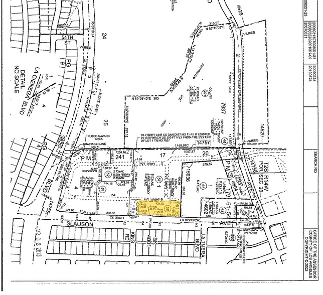 5045 W Slauson Rd, Los Angeles, CA à louer - Plan cadastral – Image 3 sur 5