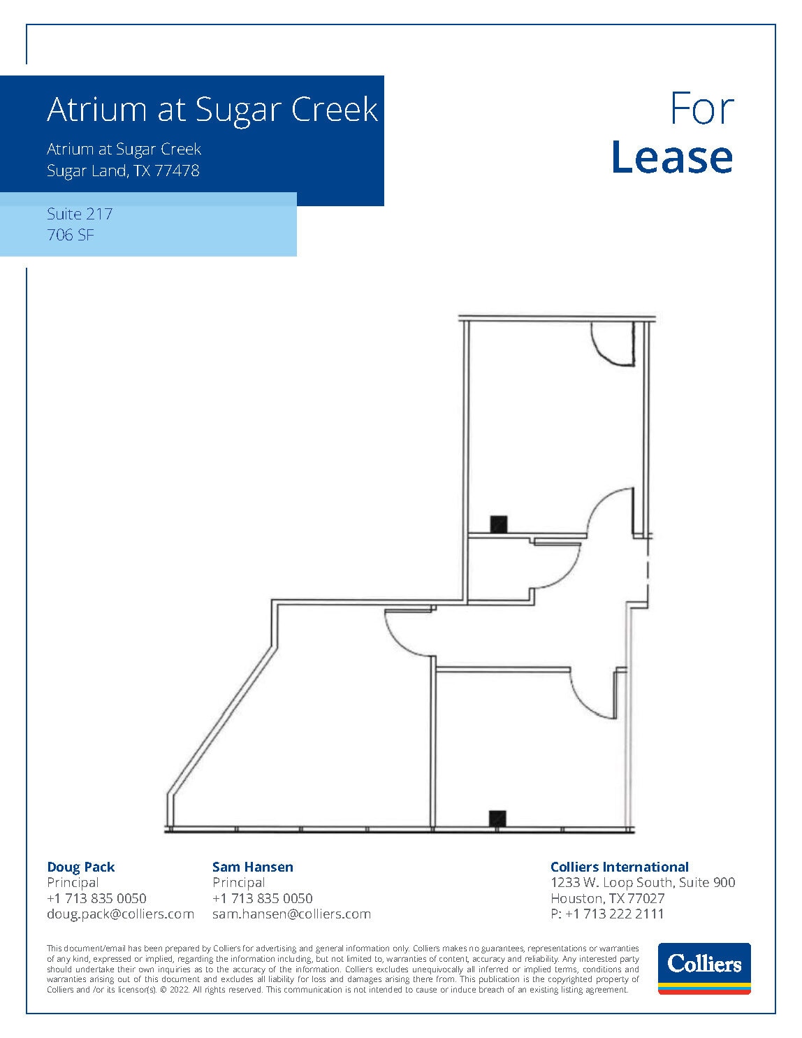 101 Southwestern Blvd, Sugar Land, TX à louer Plan d’étage– Image 1 sur 1