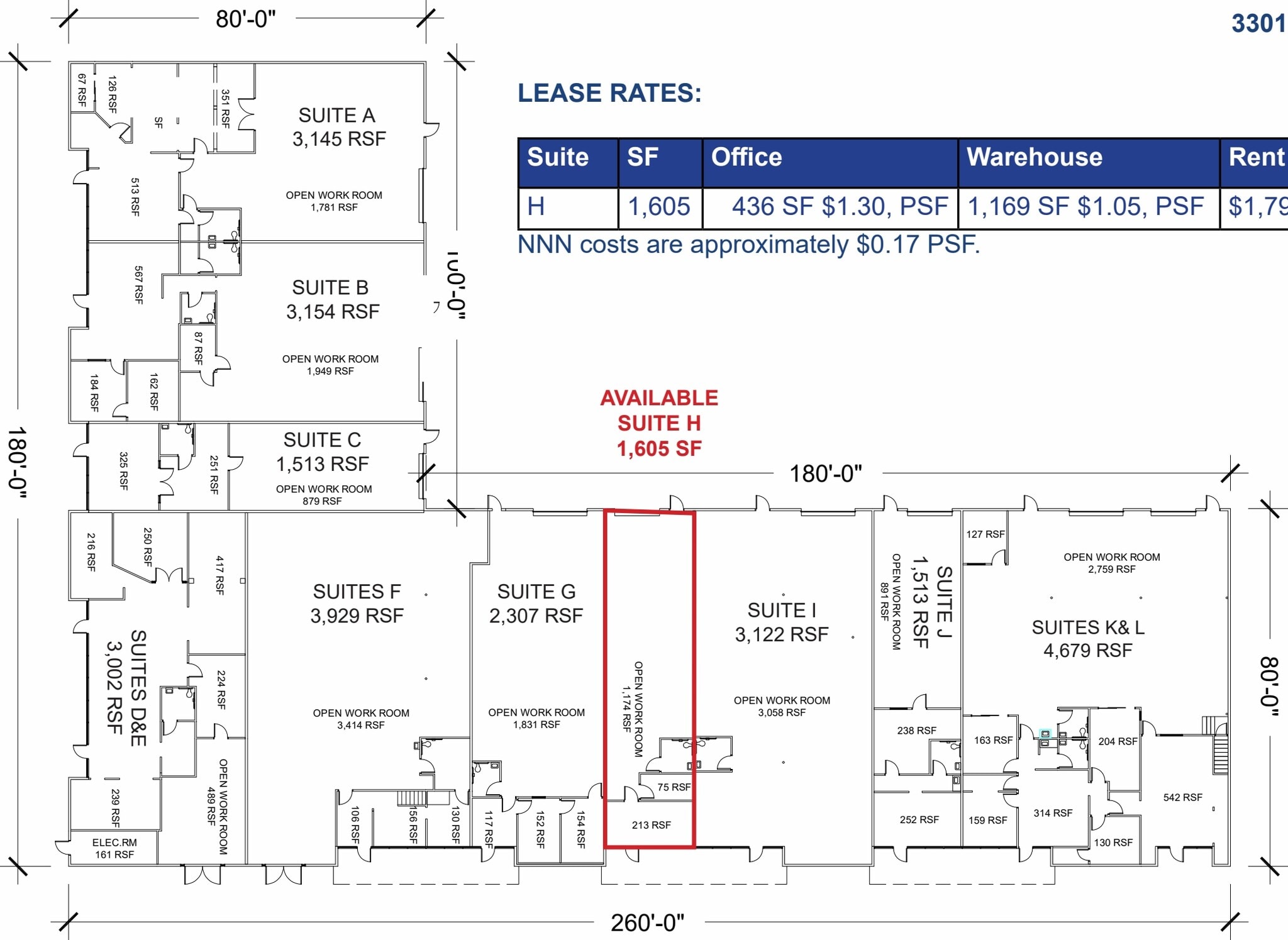 3301 Sunrise Blvd, Rancho Cordova, CA à louer Plan d’étage– Image 1 sur 1