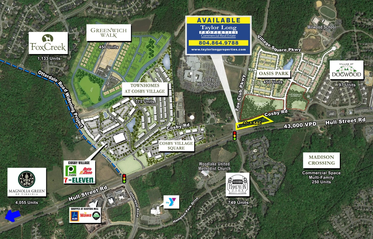 15516 Hull Street Rd, Chesterfield, VA à vendre Photo principale– Image 1 sur 3