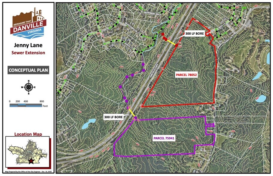 Jenny Lane 55 Acre Tract, Danville, VA à vendre - Photo principale – Image 3 sur 6