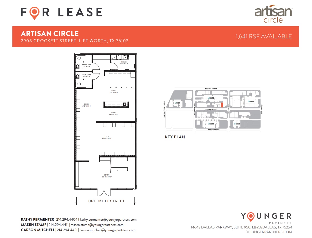 2973 W 7th St, Fort Worth, TX à louer Plan d’étage– Image 1 sur 1