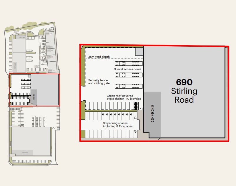 690 Stirling Rd, Slough à louer Plan d’étage– Image 1 sur 1