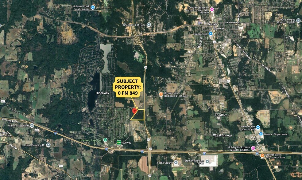 0 Farm to Market Road 849, Lindale, TX à vendre - Aérien – Image 2 sur 4