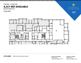 200 Mansell Ct E, Roswell, GA à louer Plan d’étage– Image 1 sur 1