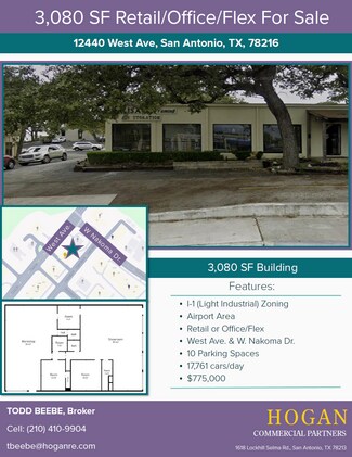 Plus de détails pour 12440 West Ave, San Antonio, TX - Local commercial à vendre