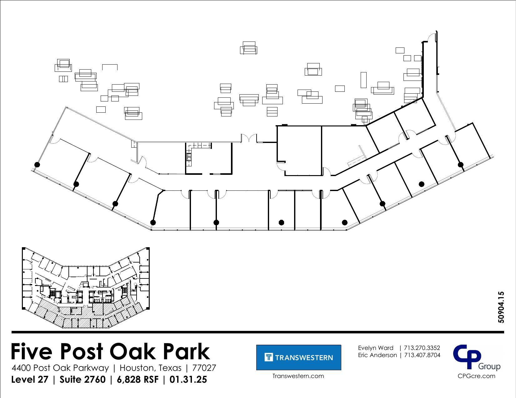 4400 Post Oak Pky, Houston, TX à louer Plan d’étage– Image 1 sur 1