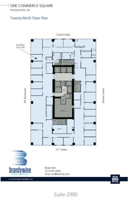 2001 Market St, Philadelphia, PA à louer Plan d’étage– Image 1 sur 1