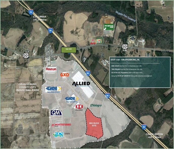 000 Millennium Dr, Orangeburg, SC à vendre - Aérien – Image 2 sur 4