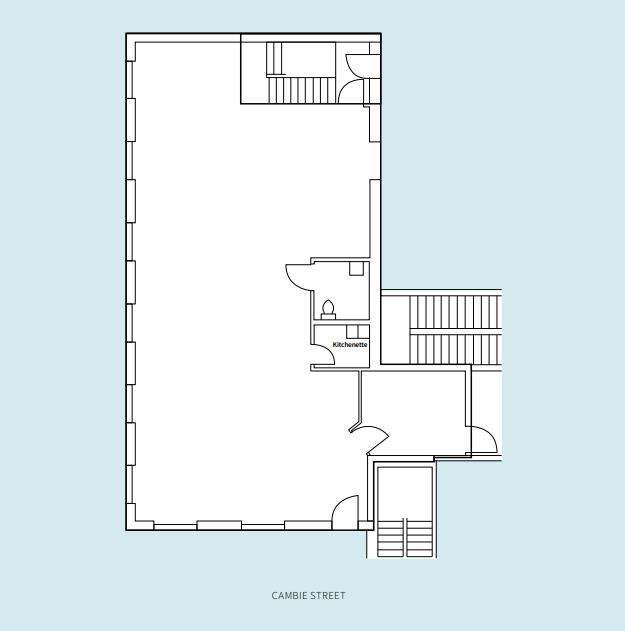 1083 Cambie St, Vancouver, BC à louer Plan d’étage– Image 1 sur 1