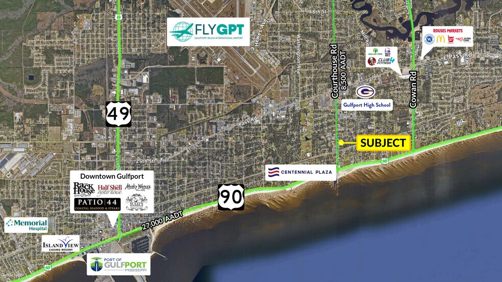 360 Courthouse Rd, Gulfport, MS à vendre - Photo de l’immeuble – Image 3 sur 9