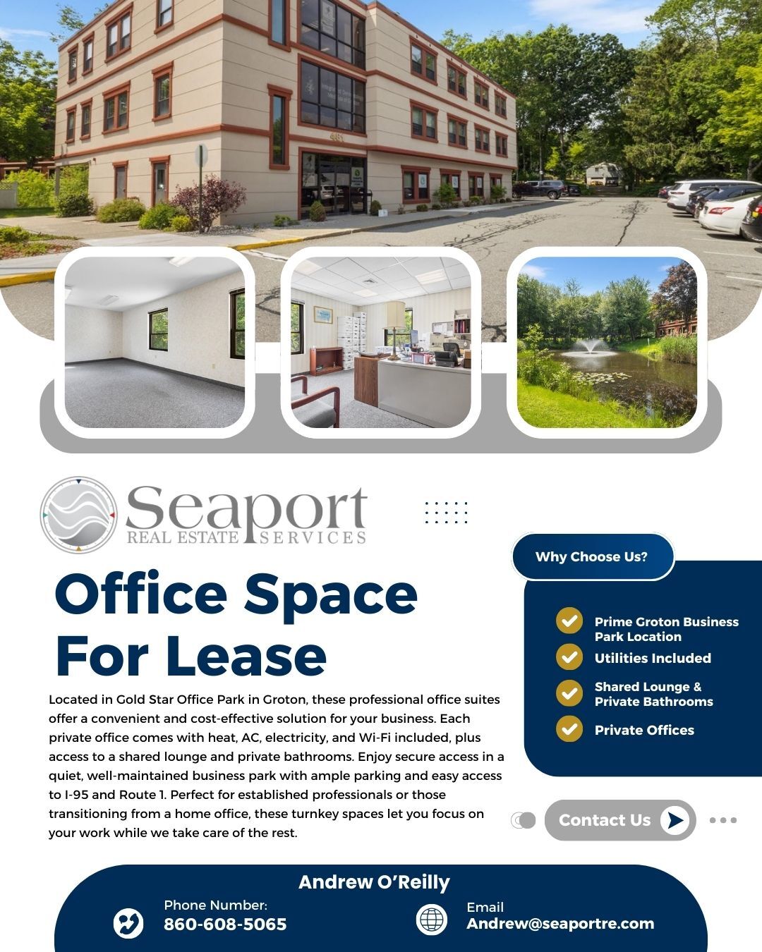 481 Gold Star Hwy, Groton, CT à louer Photo intérieure– Image 1 sur 15