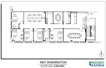 4601 Washington Ave, Houston, TX à louer Plan d’étage– Image 2 sur 2