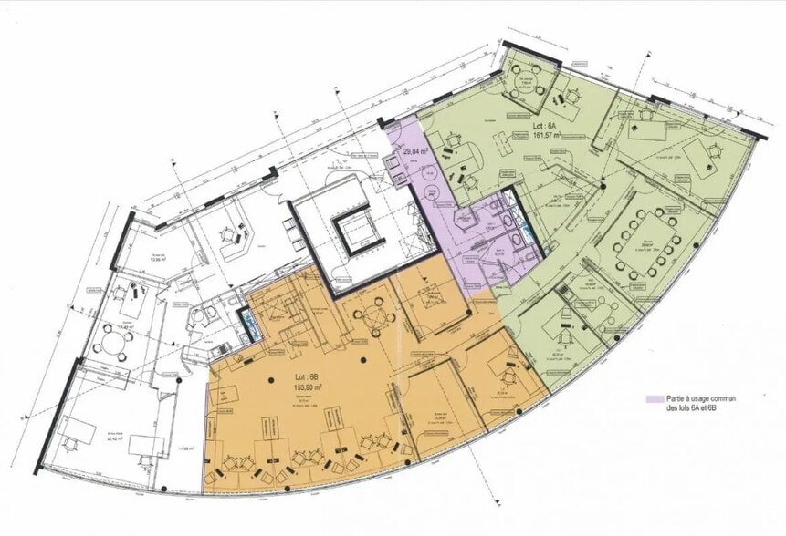 Bureau dans Hérouville-Saint-Clair à louer - Plan d’étage – Image 2 sur 2