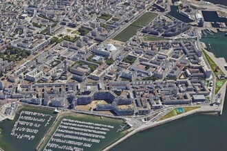 Le Havre - Vue aérienne  vue de carte