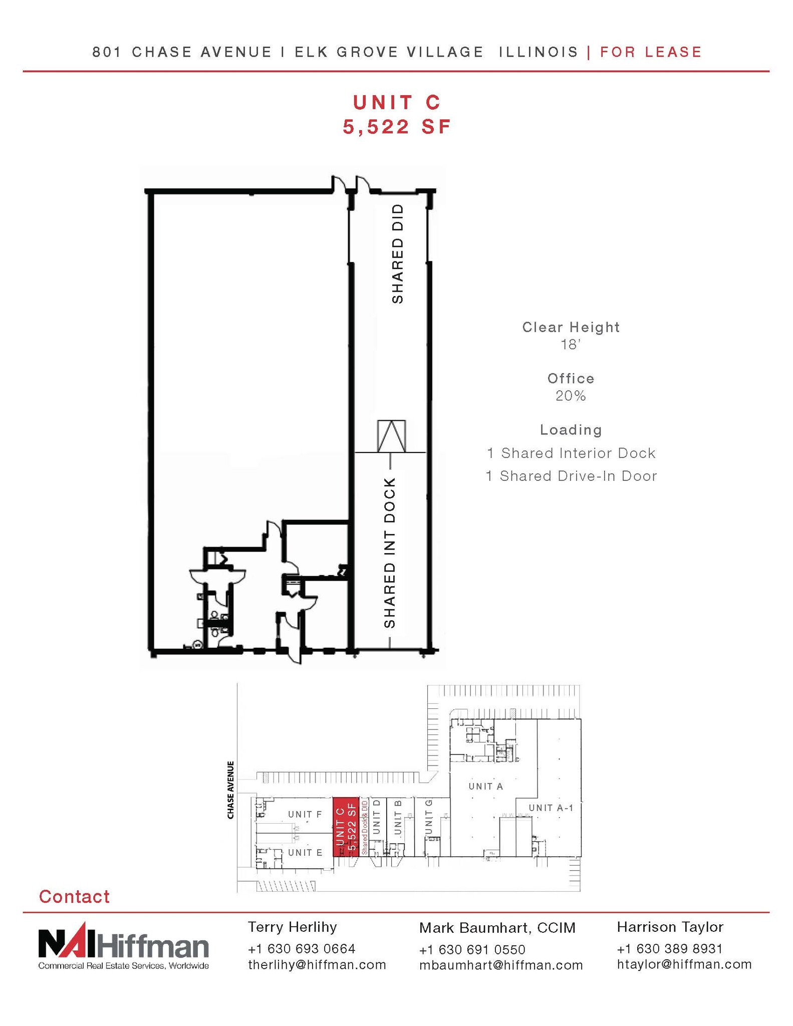 801 Chase Ave, Elk Grove Village, IL à louer Photo de l’immeuble– Image 1 sur 1