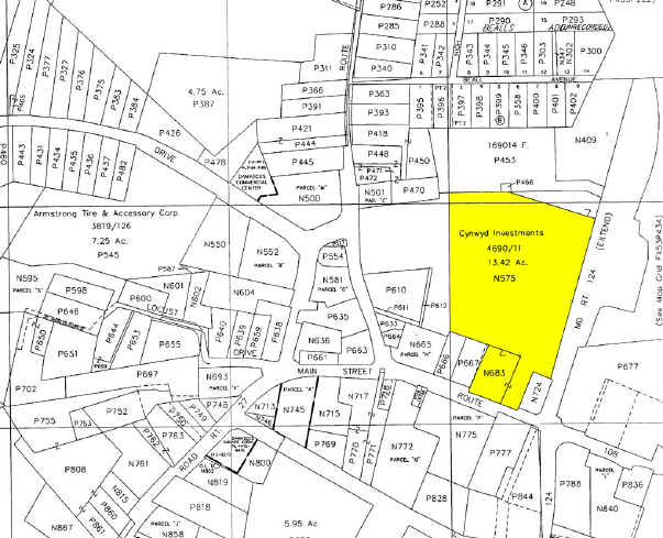 9807-9809 Main St, Damascus, MD à louer - Plan cadastral – Image 2 sur 3