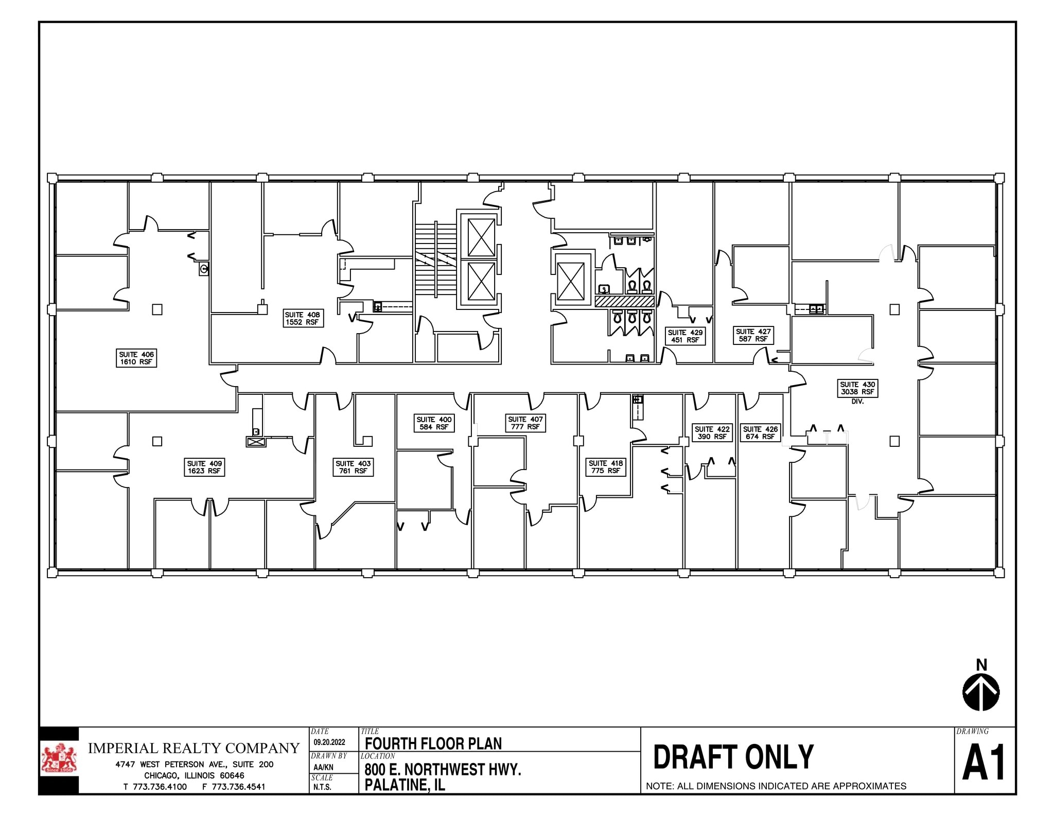 800 E Northwest Hwy, Palatine, IL à louer Plan de site– Image 1 sur 1