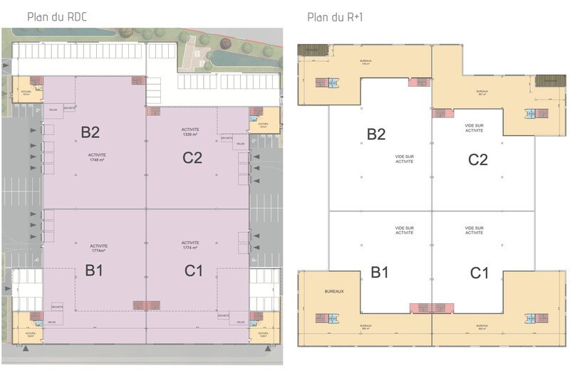 Local d'activités dans Tremblay-en-France à vendre - Plan d’étage – Image 3 sur 4