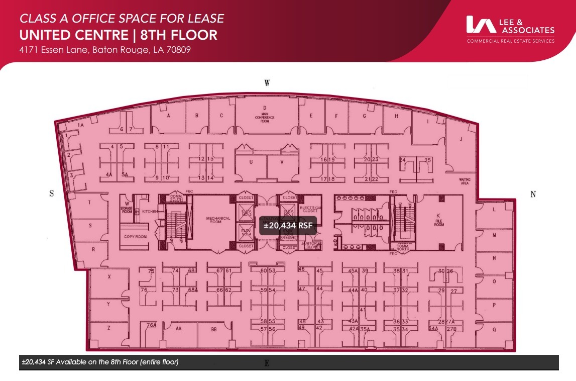 4171 Essen Ln, Baton Rouge, LA à louer Plan d’étage– Image 1 sur 1